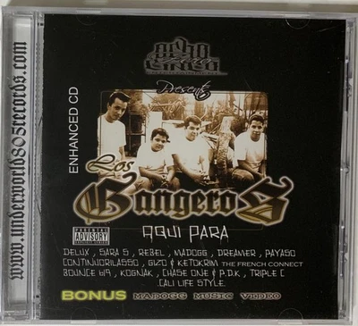 Ocho Zero Cinco presents "LOS GANGEROS-AQUI PARA" CHICANO RAP Enhanced CD - New - Image 1 of 4