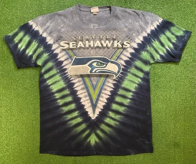 Camiseta De Colección Seattle Seahawks Para Hombres XL NFL Fútbol Y2K Majestuosa Tie Dye NFC Foto 1 de 4