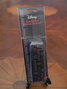 NUEVO De colección Walt Disney World Mickey Mouse Negro Cámara Hombro Cuello Correa RARO - Imagen 1 de 1