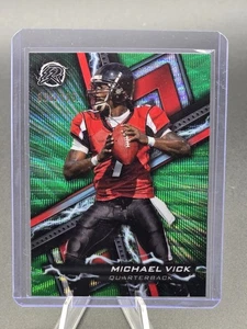 2024 Topps Lightning Strikes Michael Vick Green /175 ⚡ Falcons QB SP Refractor - Picture 1 of 2