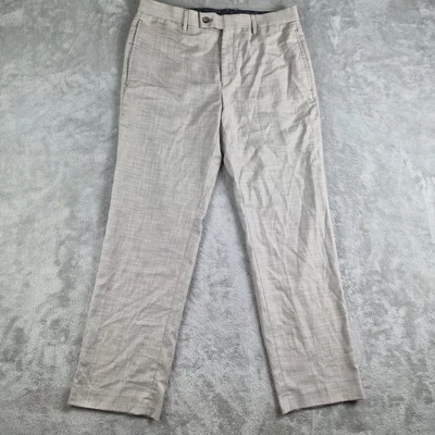 Pantalones Lauren Ralph Lauren Para Hombre 33x30 Beige Tostado Frente Plano Negro Etiqueta Negocios Foto 1 de 4