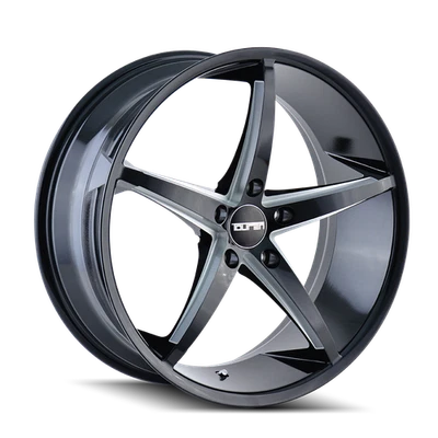 17x7.5 Touren TR70 黑色/铣轮 5x115 (40 毫米) — 第 1/4 张图片