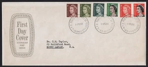 1966 Australia Queen Elizabeth Definitives APO Shield FDC - Foto 1 di 1