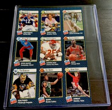 MICHAEL JORDAN RARE 1992 Sports Illustrated SI For Kids UNCUT SHEET Seles RC NM+