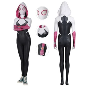 Spider-Man: Across The Spider-Verse Costume Gwen Stacy Cosplay Spider-Gwen Suit - Picture 1 of 22