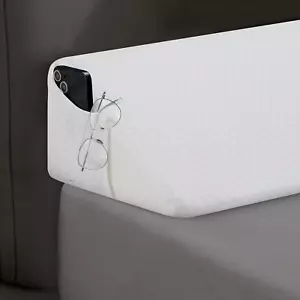 Queen Size Bed Wedge Pillow for Headboard, Bed Gap Filler, Memory Foam - Picture 1 of 12