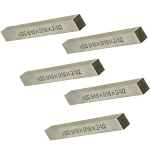 Set 5Pc 5/16 x 5/16 x 2-1/2 M2 Ground High Speed Steel Lathe Tool Bit Fly Cutter - Picture 1 of 3