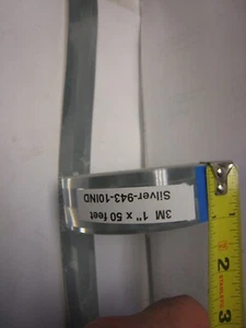 3M EC1 943-10IND  104R-003994  SILVER Reflective   Conspicuity Tape 1" x 50 ft - Picture 1 of 6