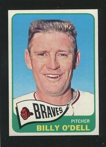 #476 BILLY O'DELL, Braves - 1965 Topps: EX-MT+, pack fresh, good gloss 221842e