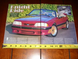 1988 SALEEN MUSTANG ORIGINAL 1998 ARTICLE - Picture 1 of 2
