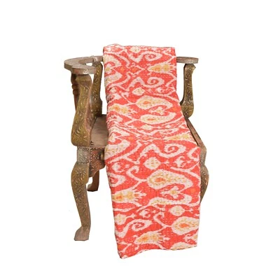 Colcha de algodón sánscriti indio Gudari Kantha tiro completo hecha a mano tr... - Imagen 1 de 4