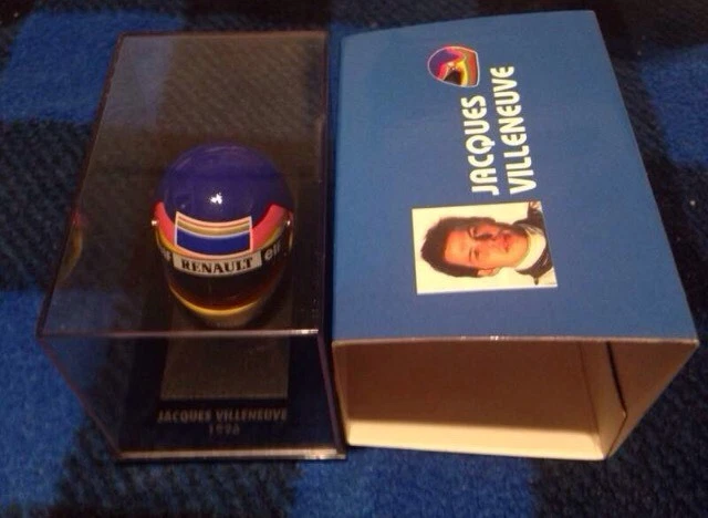 Minichamps casco Villeneuve 1996 scala 1:8 Con Crepa Nella Teca - Immagine 1 di 2