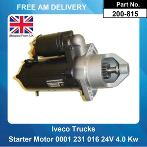 Starter Motor For Iveco Eurocargo 0001231016 4892338 24V 4.0 Kw - Picture 1 of 5