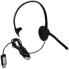 Nuance Dragon Mono Ear USB Headset With Microphone HS-GEN-25-B,  New!