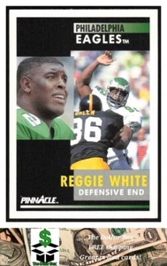 1991 Pinnacle #190 Reggie White - Philadelphia Eagles - Picture 1 of 2