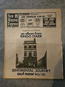 NME New Musical Express April 4th 1970 Beatles Ringo Starr Cover - Imagen 1 de 5