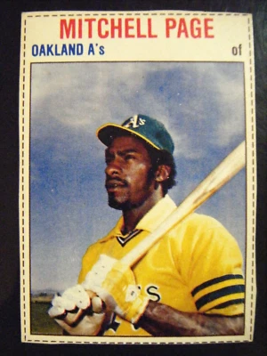 MITCHELL PAGE 1979 Hostess A's baseball card 17 VG-EX PIRATES CAL POLY POMONA CA - Image 1 of 2