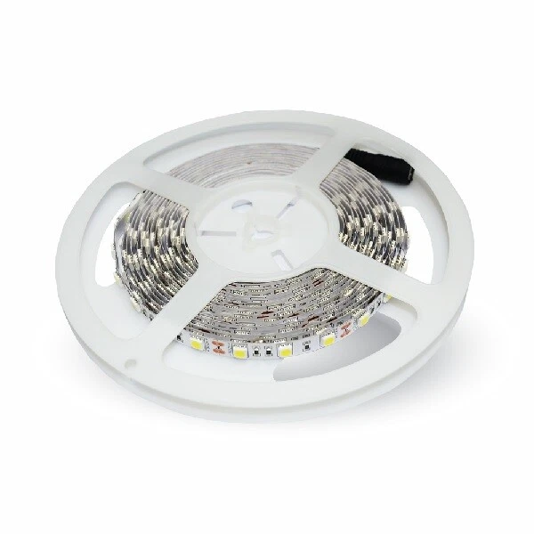 V-TAC VT-5050 2431 STRISCIA LED 24V IP20 5050 BIANCA CALDA 3000K 300LED 5 METRI - Immagine 1 di 1
