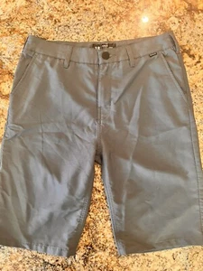 Hurley Nike Dri-Fit Shorts Solid Black Casual Boys Youth Size 18 - Picture 1 of 5
