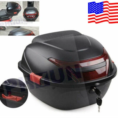 Estuche de almacenamiento de equipaje trasero para moto scooter 42 cm x 39 cm x 28,5 cm EE. UU. Foto 1 de 4