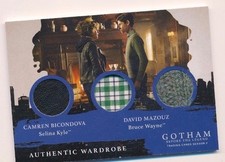 2017 Gotham Season 2 Selina Kyle & Bruce Wayne Triple Wardrobe Card TM 2