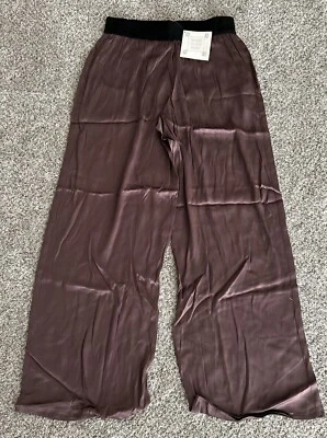 Pantalones Sigrid Olsen Mujer Talla Mediana Pull On Pierna Ancha Rayón Nuevos con Etiquetas Foto 1 de 4