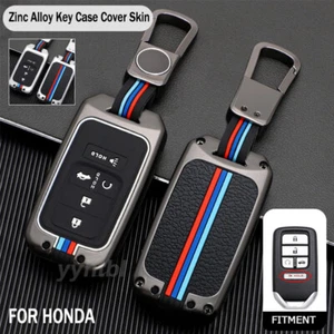 Zinc Alloy Car Remote Key Cover Fob Case Holder For Honda Civic Accord CRV Pilot - Bild 1 von 10