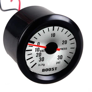 2" 52mm Black Car Motor Universal Pointer PSI Turbo Boost Gauge Meter Dials LED - Picture 1 of 5