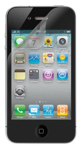 2 x Belkin iPhone 4S/4 IRIS Anti-Glare Screen Protector/Overlay/Guard Tru Clear - Picture 1 of 3