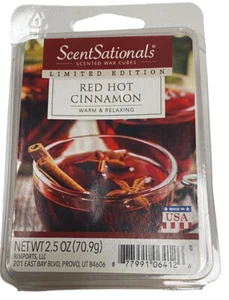 ScentSationals Red Hot Cinnamon Scented Wax Cubes 2.5oz - Picture 1 of 2