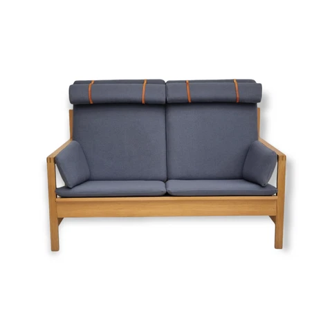 70s, Danish design by Børge Mogensen, sofa model 2252, oak, furniture wool Cover