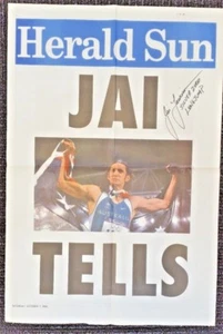 JAI TAURIMA 2000 OLYMPIC MEDAL HUGE 23.5" X 16" COMMEMORATIVE POSTER SIGNED - Picture 1 of 4