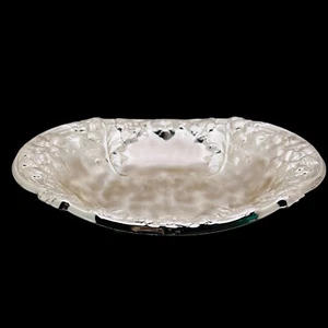 Plato con patas WMF Ikora plateado floral levantado Art Deco Alemania Occidental vintage - Imagen 1 de 9