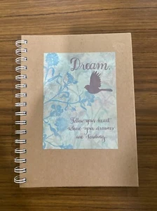 Beautiful Soul Dream Journal Notebook Blank Diary Spiral Bound Lined 6x8 Tan - Picture 1 of 4