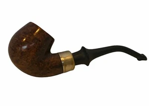 Cromwell roar pipe estate vintage fumo importato Inghilterra grava argento curvo Regno Unito - Foto 1 di 4