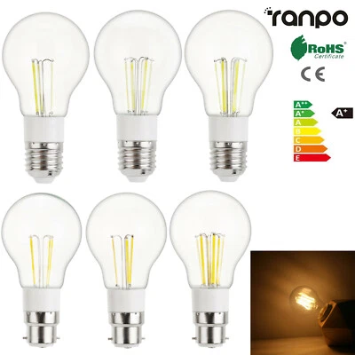 Vintage A55 LED Edison Bulb E27 B22 3W - 6W Retro Decoration Light Lamp 12V 230V - Image 1 of 4