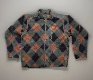 NWT RRL Ralph Lauren Wool Blend Deep Pile Fleece Jacket XL Vintage 1970s Zip - Picture 1 of 16