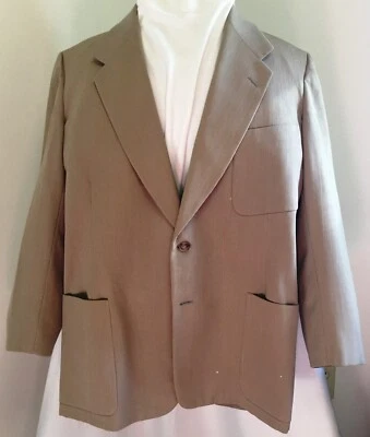 VINTAGE MID-1950’S HART SCHAFFNER & MARX PINWALE WOOL BLAZER 40R - Image 1 of 4