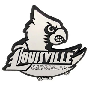 Louisville Cardinals Silver Tone Auto Emblem - Picture 1 of 1