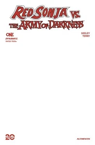 Red Sonja Vs Army of Darkness #1 Blank Authentix Variant Cover G - Picture 1 of 1