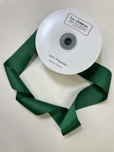 Green Grosgrain Ribbon 1 1/2" - One (1) 25-Yard Spool LA Ribbons - Picture 1 of 9