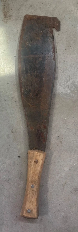 Cuchillo cortador de machete de caña de azúcar de tabaco Collins de colección 21" con gancho Bolo raro Foto 1 de 1