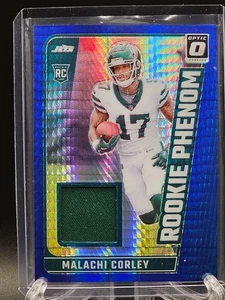 2024 Donruss Optic Rookie Phenom Malachi Corley Blue Jersey  – New York Jets - Bild 1 von 2