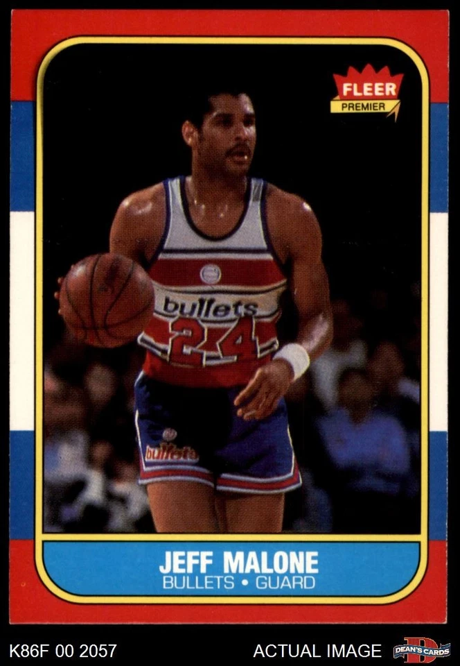 Fleer #67 1986 Jeff Malone Bullets (Wizards) radiocontrol Mississippi St 8 - casi nuevo/como nuevo Foto 1 de 1