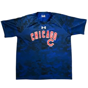 Chicago Cubs Under Armour Heat Gear T-Shirt Kurzarm Blau Unisex XL - Bild 1 von 6