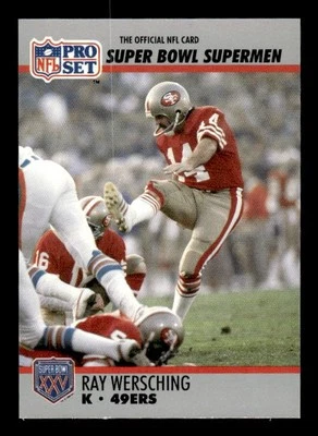 1990-91 Pro Set Super Bowl XXV Silver Anniversary #124 Ray Wersching - Image 1 of 2