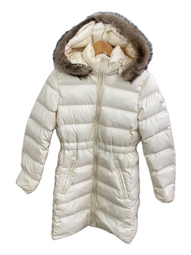 Piumino lungo Coach S poliestere bianco tinta unita 7305