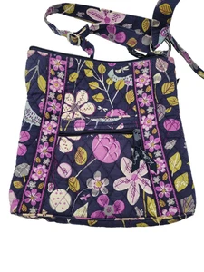 Vera Bradley Floral Nightingale Crossbody Triple Zip Hipster Handtasche - Bild 1 von 9