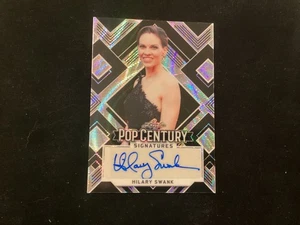 LEAF POP CENTURY HILARY SWANK 3/4 AUTOGRAPHED CARD - Picture 1 of 2