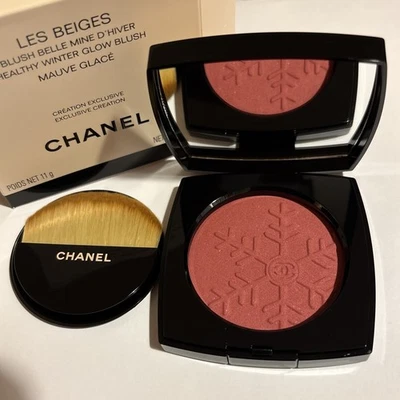 Rubor CHANEL Les Beiges Saludable Invierno Brillo - Malva Glacé - ¡Edición Limitada! Foto 1 de 4